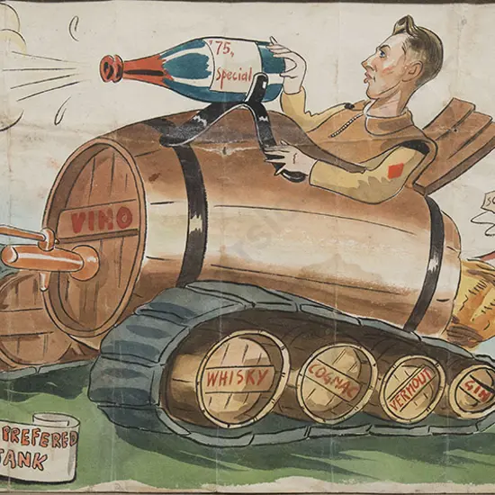 WWII Comical Watercolour