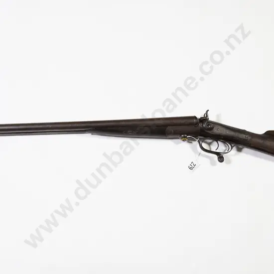 Late C19th English 12g Side by Side Shotgun