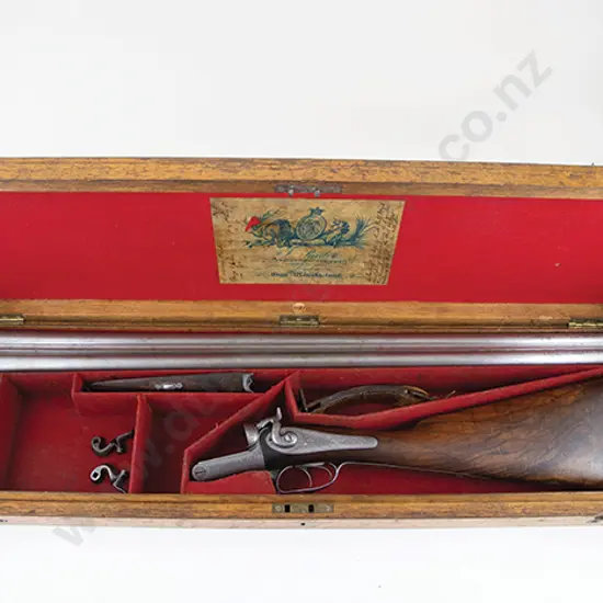 Cased Purdey Double Barreled Shotgun