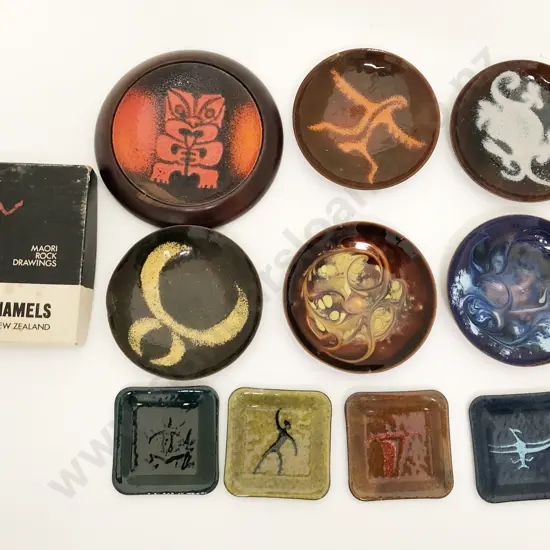 NZ Enamel on Copper Dishes (10)