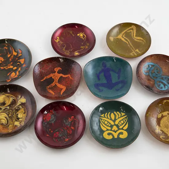 NZ Enamel on Copper Dishes (10)