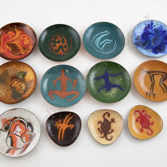 NZ Enamel on Copper Dishes (10)