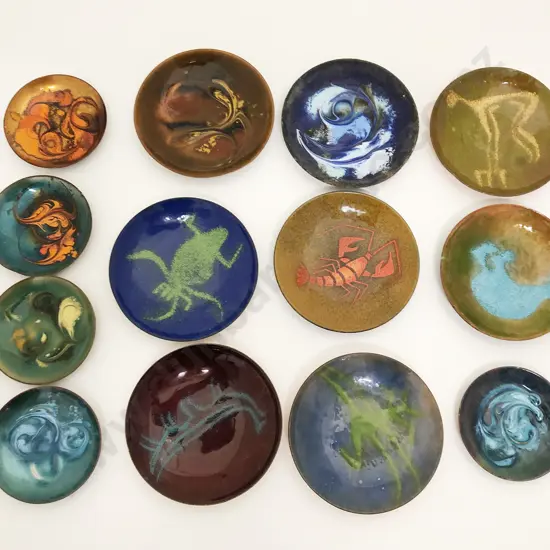 NZ Enamel on Copper Dishes (10)