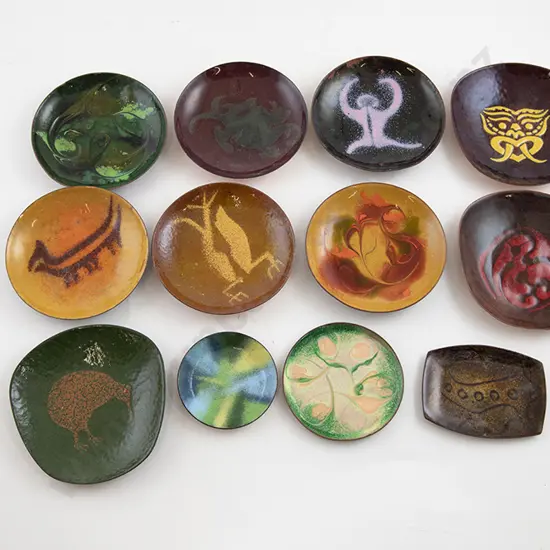 NZ Enamel on Copper Dishes (10)