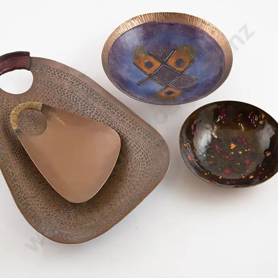 Collection NZ Made Enamel on Copper Ware