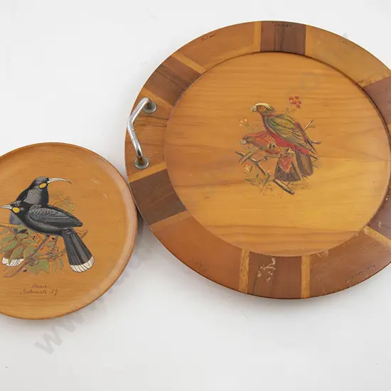 NZ Sovereign Ware Native Timber Tray, Plaque and various