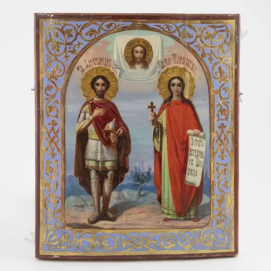 Early C20th Russian Icon on Board