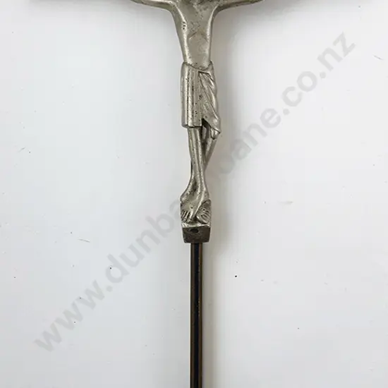 Mid C20th Modern Design Metal Crucifix