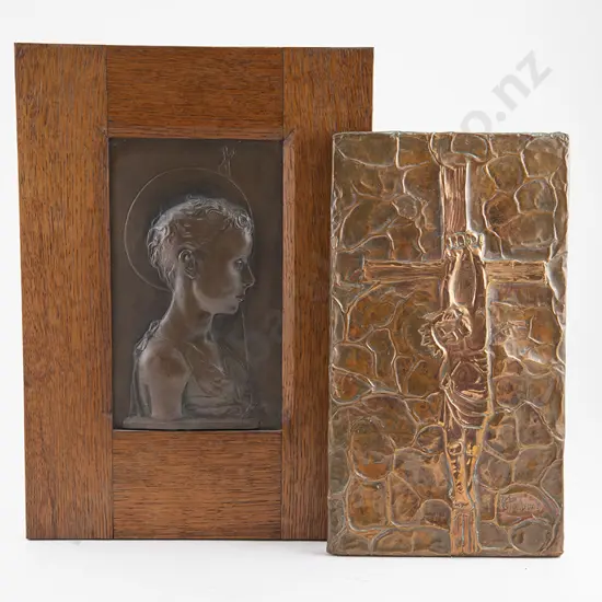 Early C20th European Copper Panel and other