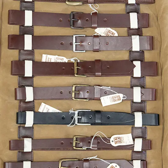 Salesman's Sample Selection of Leather Belts