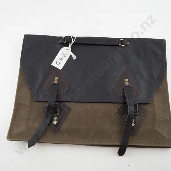 Canvas & Leather Satchel