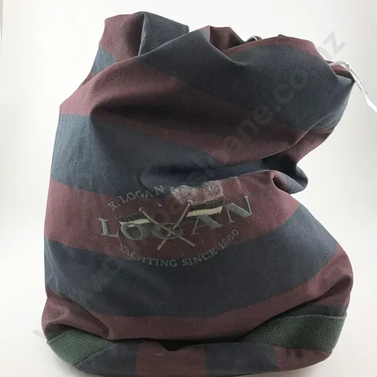 'R. Logan & Sons' Striped Canvas Duffel Bag and Carry All