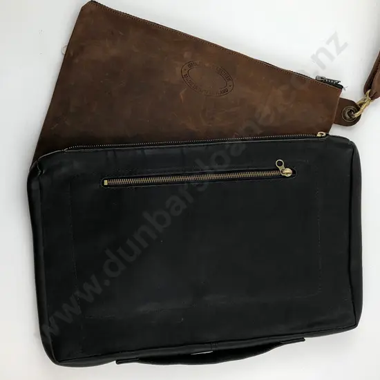 Brown and Black Leather Laptop Cases (2)