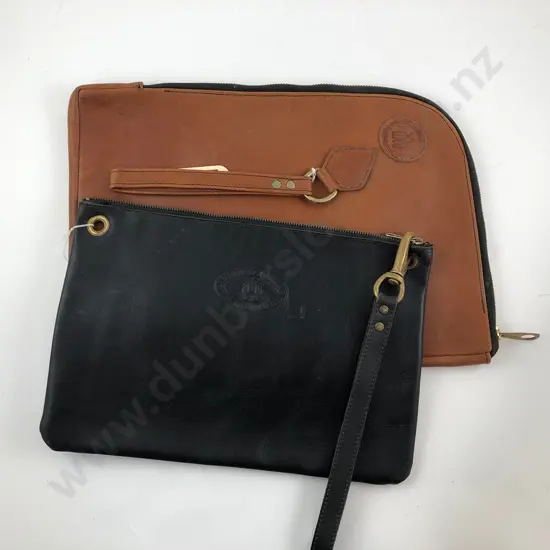 Brown and Black Leather Laptop Cases (2)