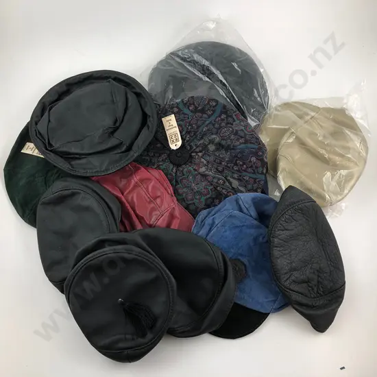Assortment EX23 Leather and Cloth Caps (12)