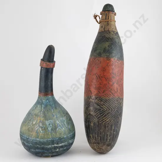 Two Geoff Fairburn Gourds