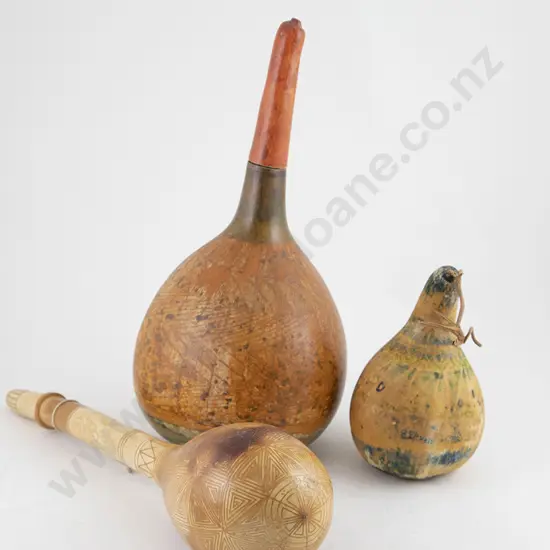 Three Geoff Fairburn Gourds