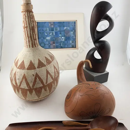 Geoff Fairburn Gourd, w/c, etc (7)