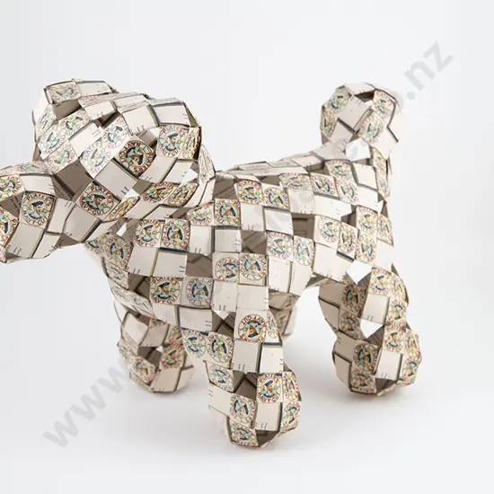 Collection Four Origami Dogs
