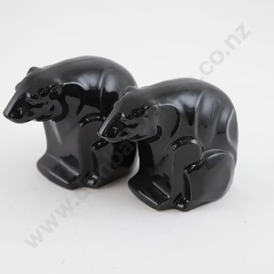 Crown Lynn Polar Bear Bookends