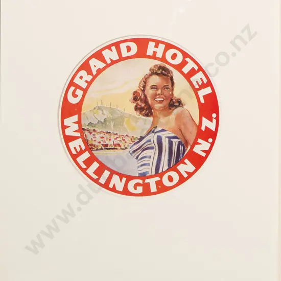 Framed Advertisement Grand Hotel Wellington