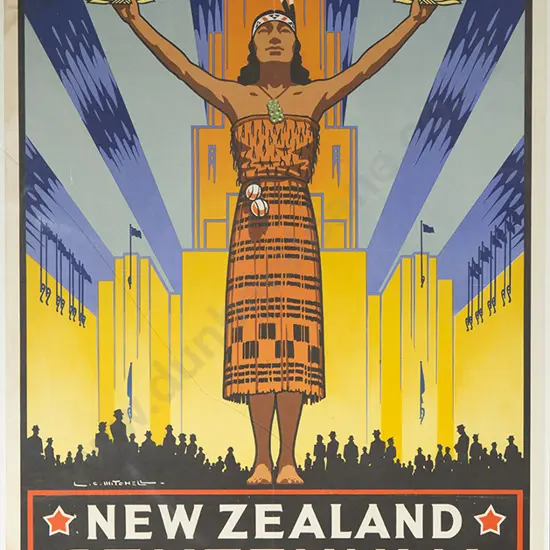Framed Poster - NZ Centennial Exhibition