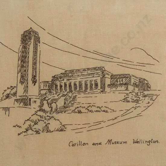 E Robson print, needlework & etching (3)