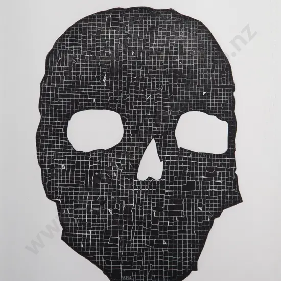 Martin Poppelwell - Study for Gridded Skull