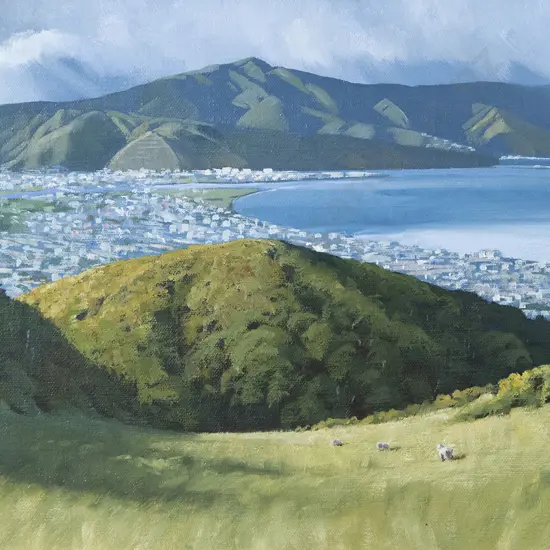 John Rundle - Petone from the Western Hills