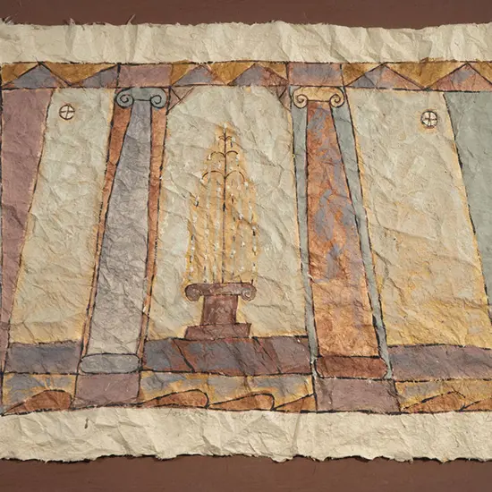 Mark Lander - Fountain with Pillars