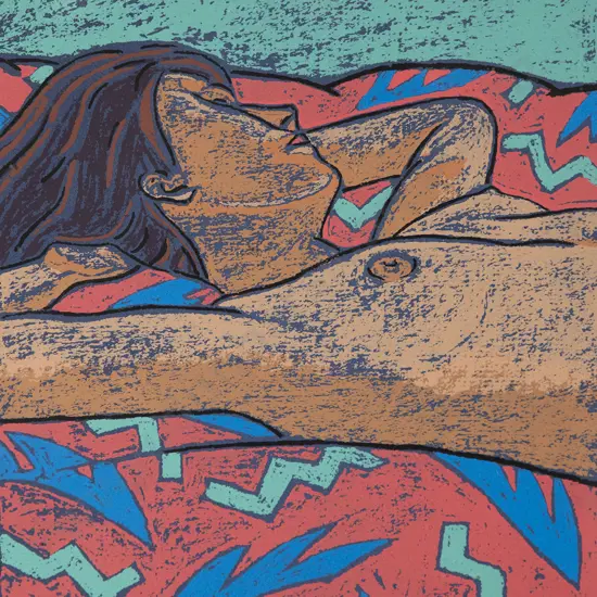 Tom Burnett - Sleeping Nude