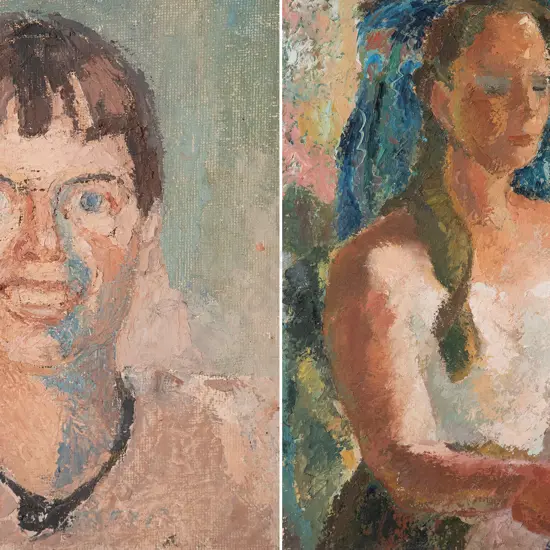 Sybil Ferguson &  Helen Crabb oils (2)