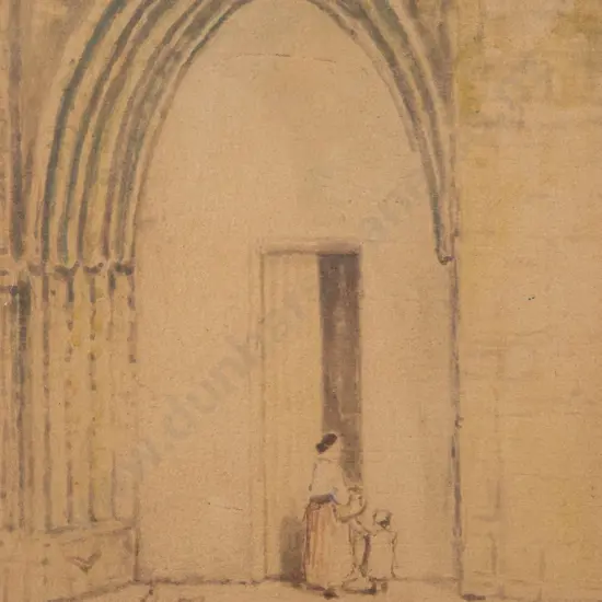 Blythe Fletcher - Mother & Child Outside Cathedral