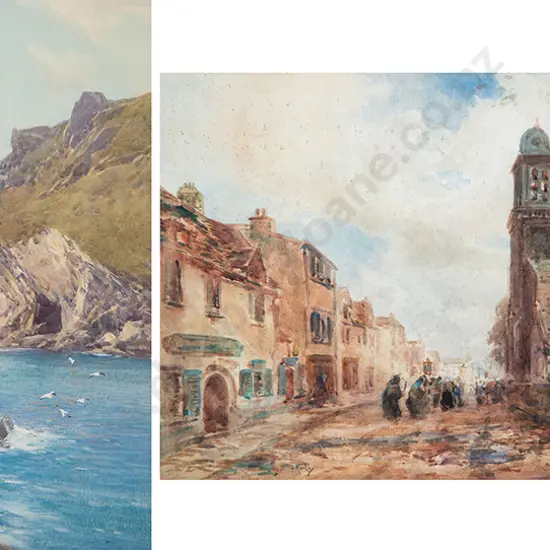 F J Widgery & G Morley watercolours (2)