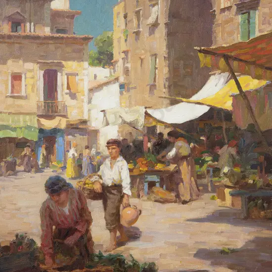Robert Procter - Market Scene