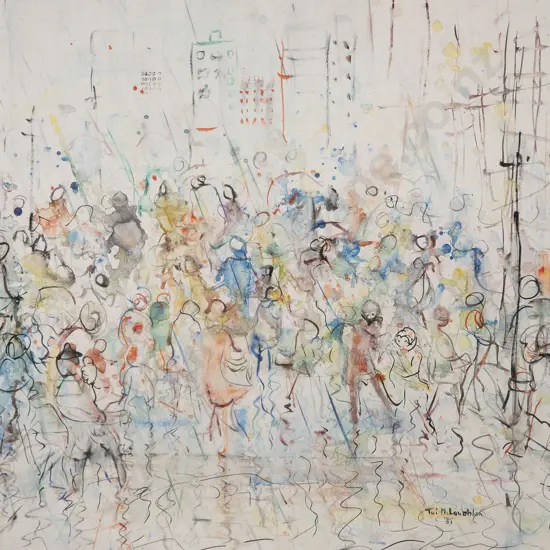 Tui McLauchlan - Bustling Crowds, Wellington