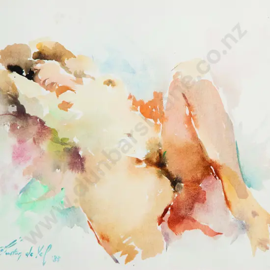 Gaston de Vel - Reclining Female Nude