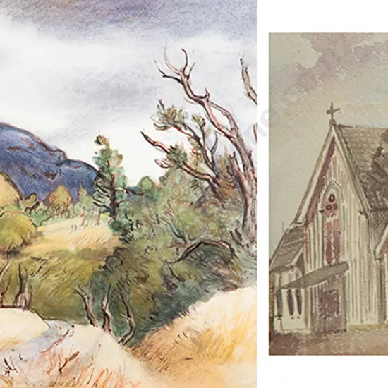 Elise Mourant & Betty Eaton watercolours (2)