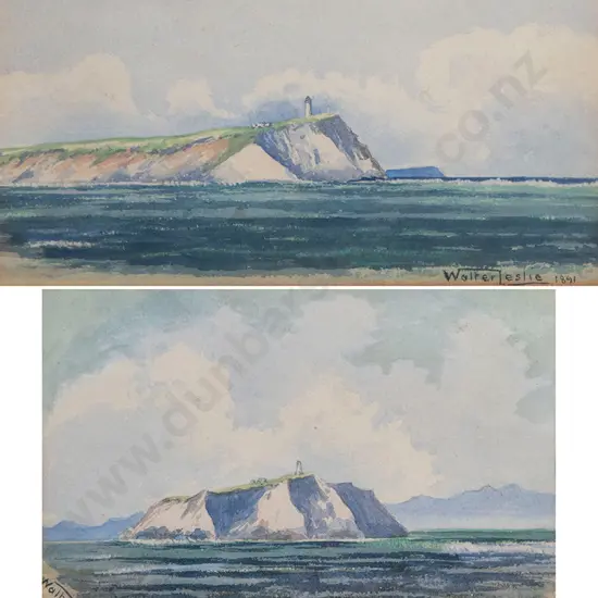 Walter Leslie - Pair watercolours