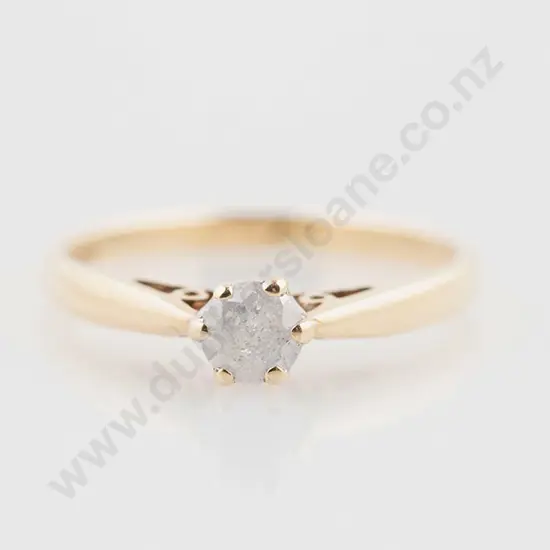 9ct Diamond Solitaire Ring