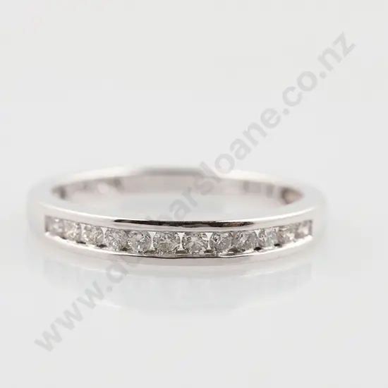 14ct White Gold Diamond Dress Ring