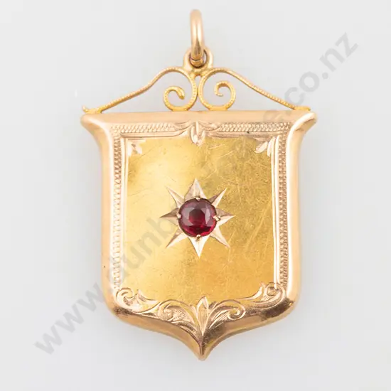 Vict 15ct Shield Fob