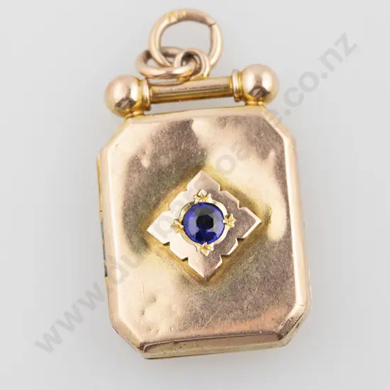Vict 9ct Shield Fob Locket