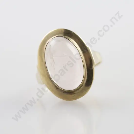 9ct Single Rose Quartz Ring