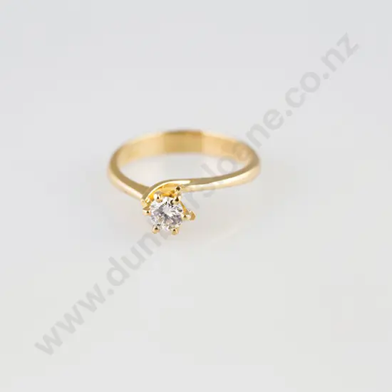 18ct Solitaire Diamond Ring