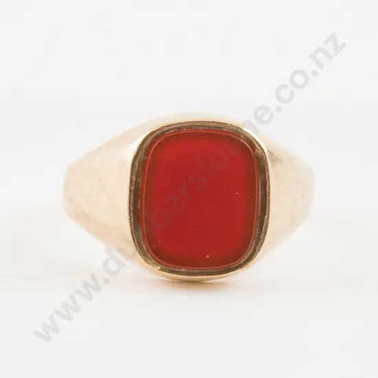 9ct Carnelian Signet Ring