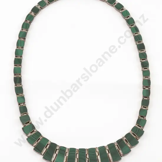 .970 Chilean Silver & Malachite Necklet