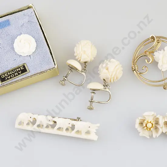 Carved Ivory & Bone Jewellery