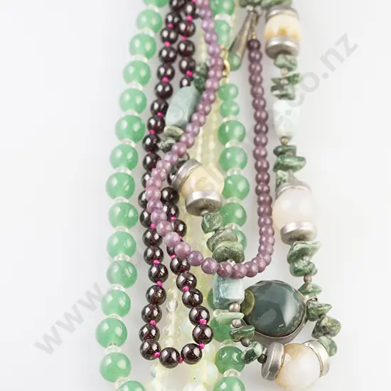 Five Assorted Bead Necklaces