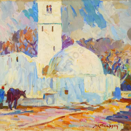 S L Thompson - Mosque at Nabeul